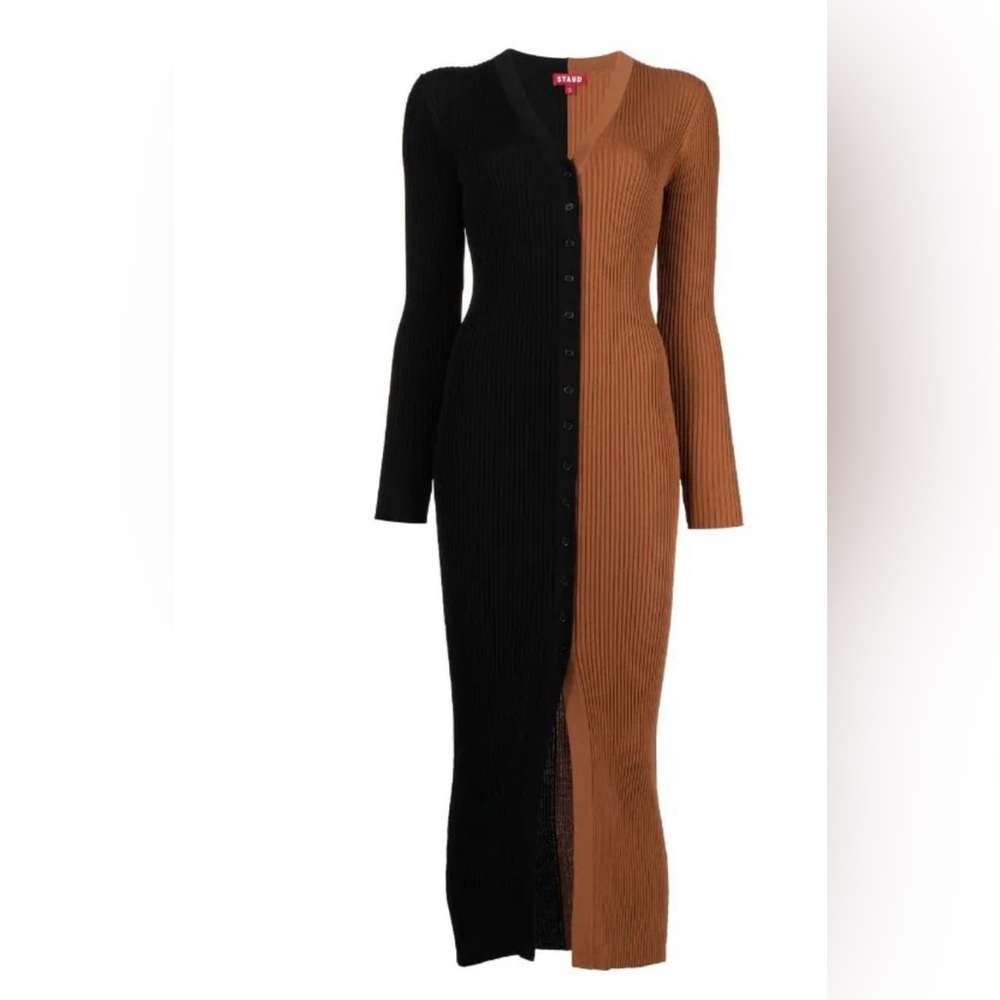 STAUD Shoko cardigan dress